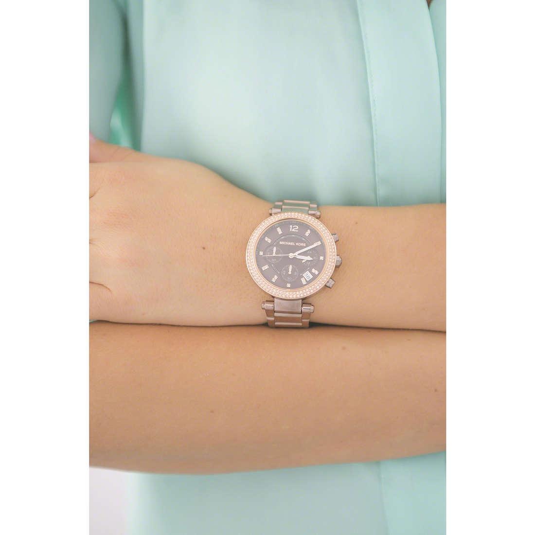 Michael Kors chronographs woman MK6378 wearing