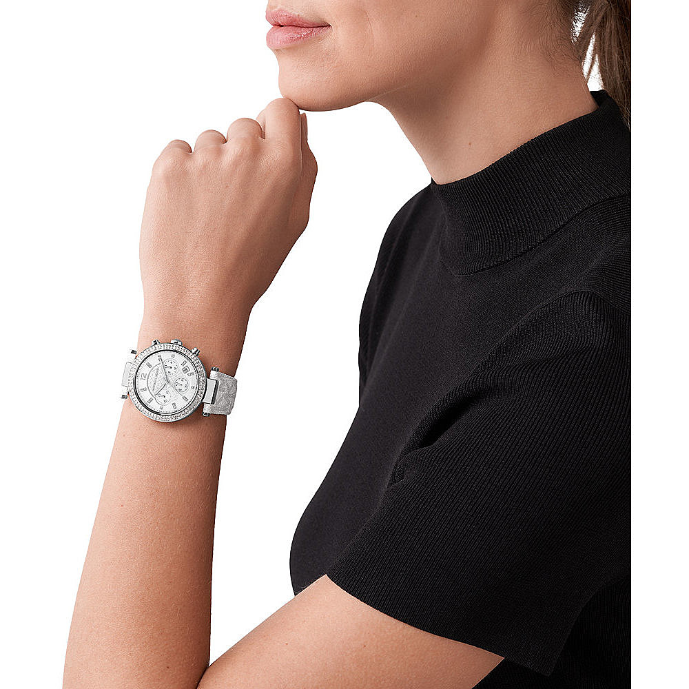 Michael Kors chronographs Parker woman MK7226 wearing