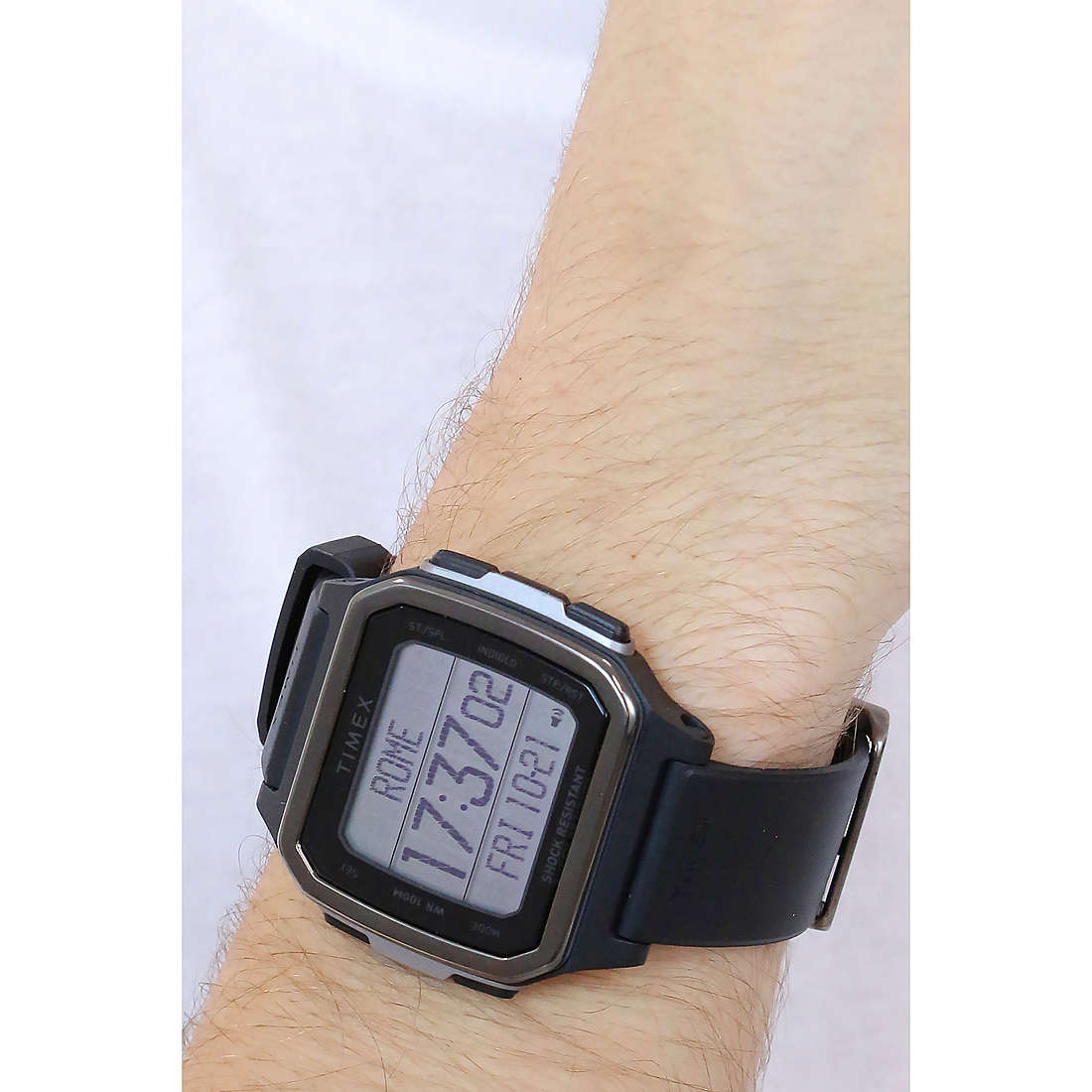 Timex digitals Shibuya man TW5M29000SU wearing