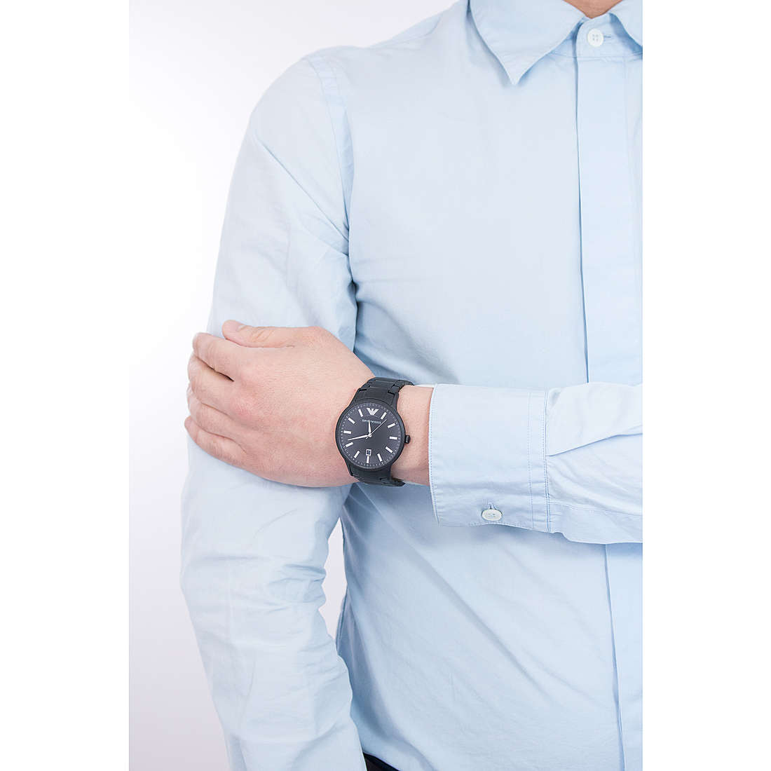 Emporio Armani only time man AR11079 wearing