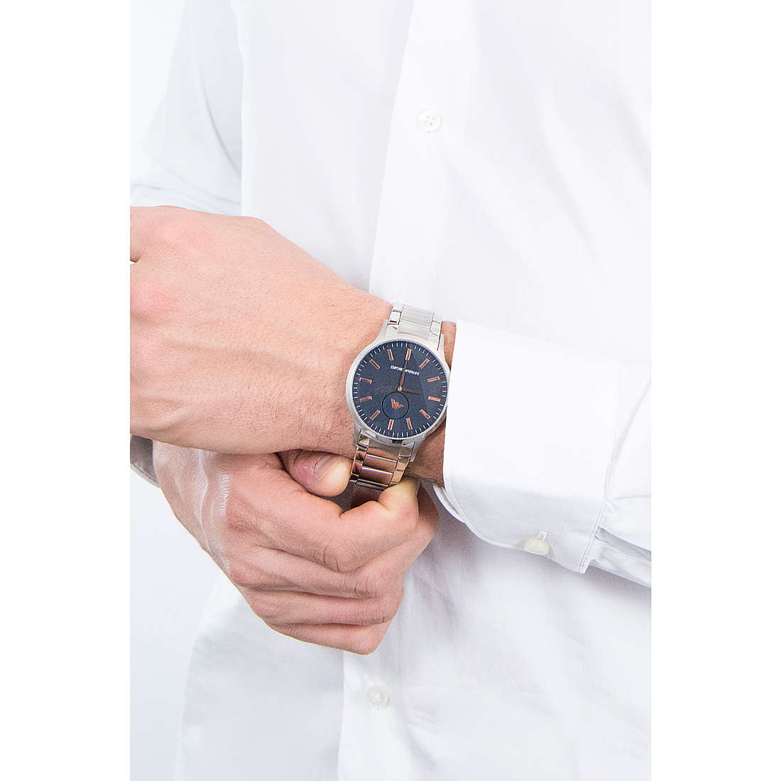 Emporio Armani only time man AR11137 wearing