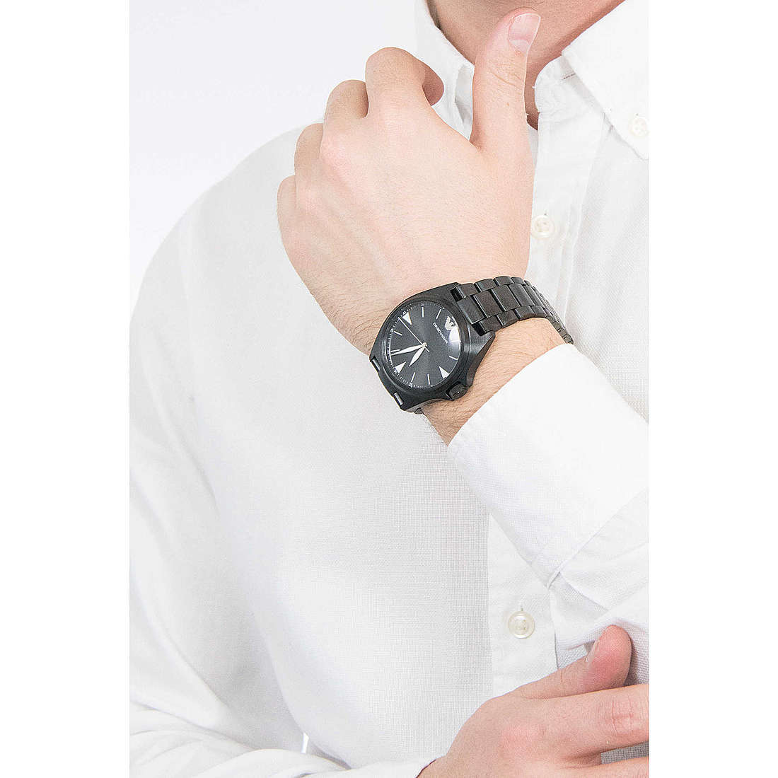 Emporio Armani only time man AR11257 wearing