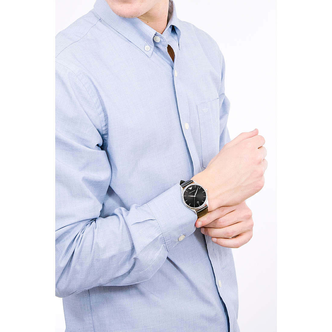 Emporio Armani only time man AR11287 wearing