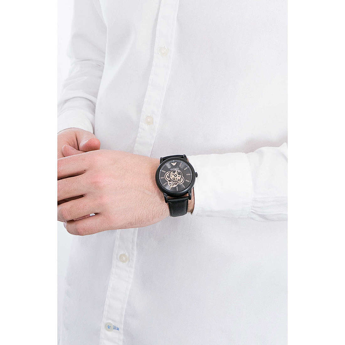 Emporio Armani only time man AR60012 wearing