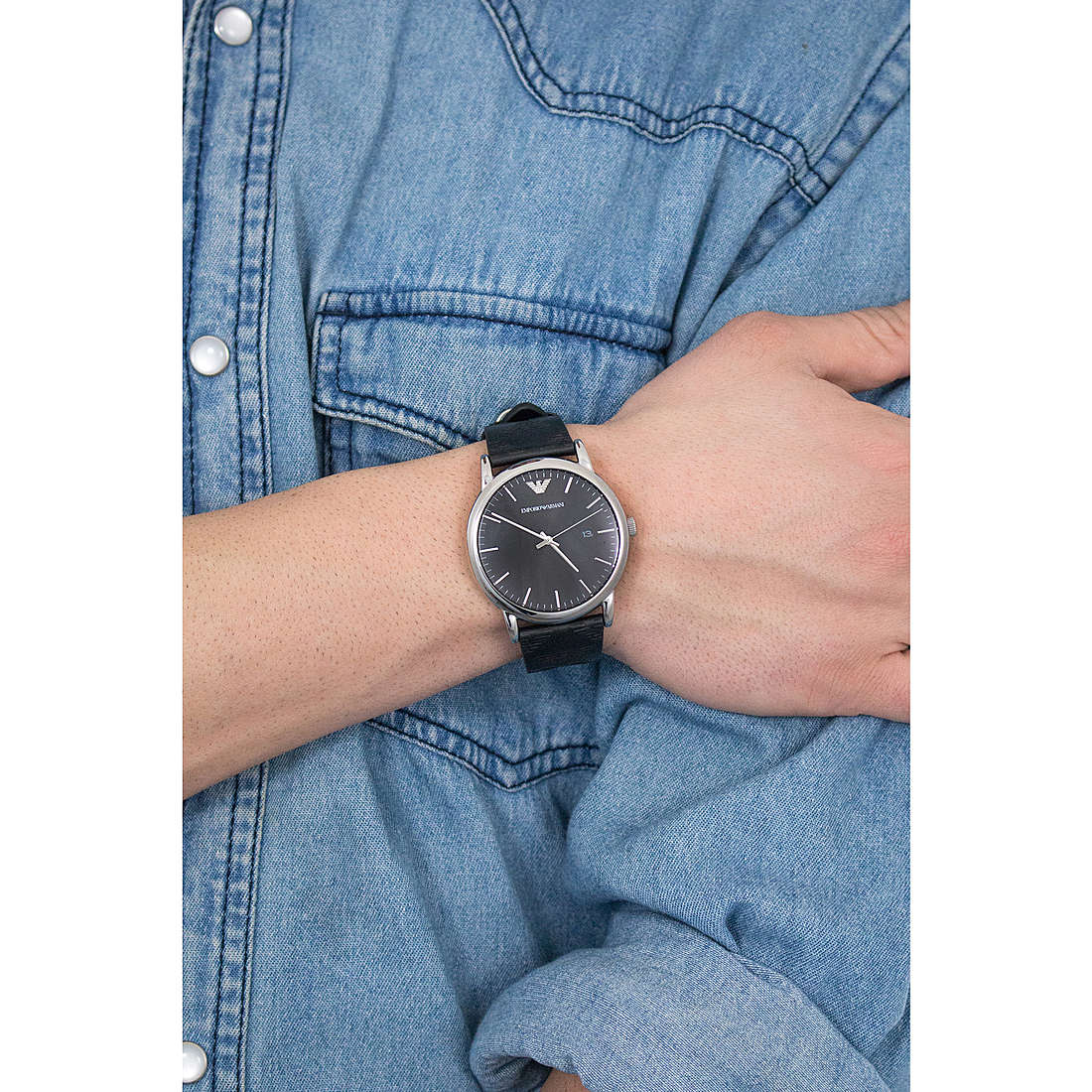 Emporio Armani only time man AR80012 wearing