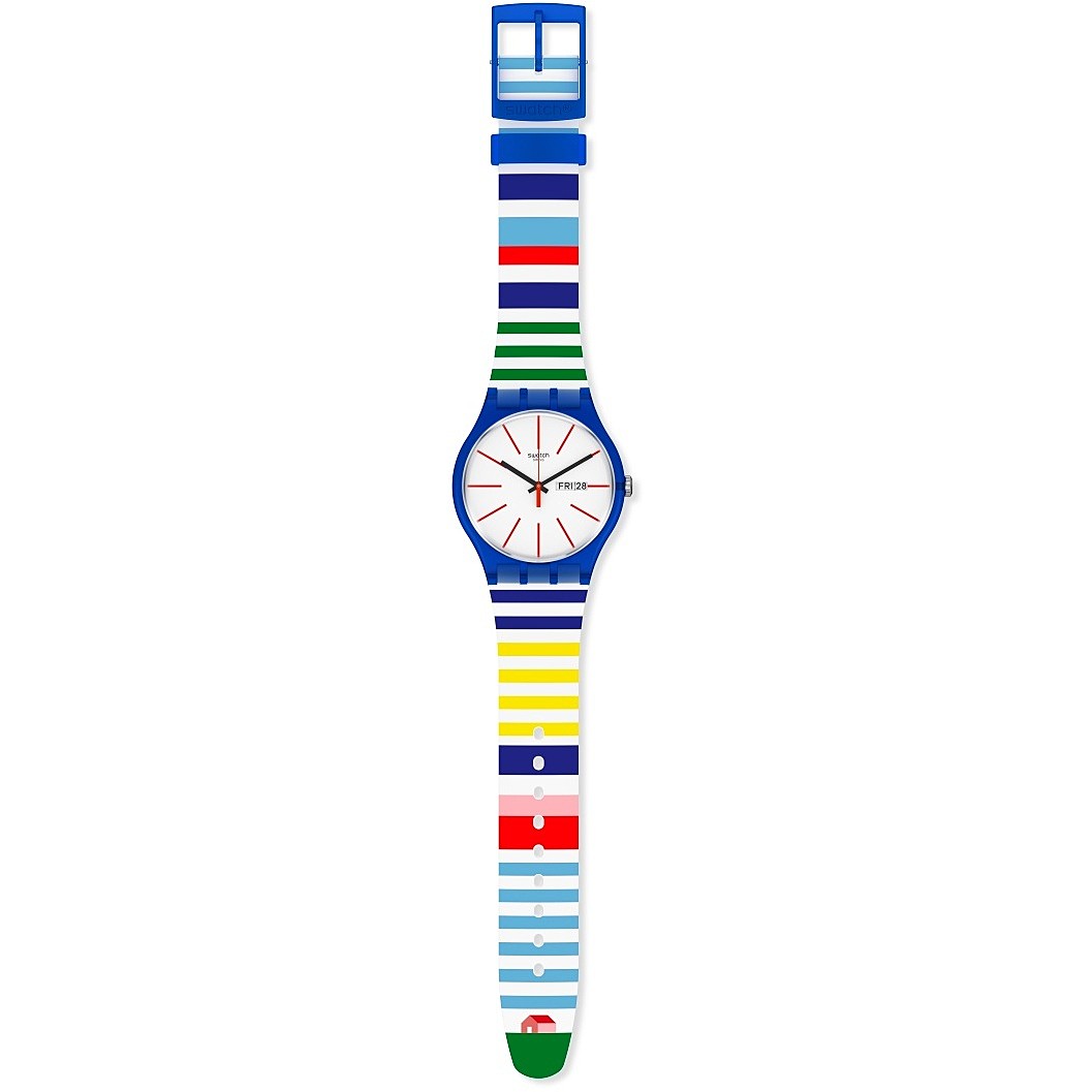 Swatch only time Monthly Drops man SUON715 wearing