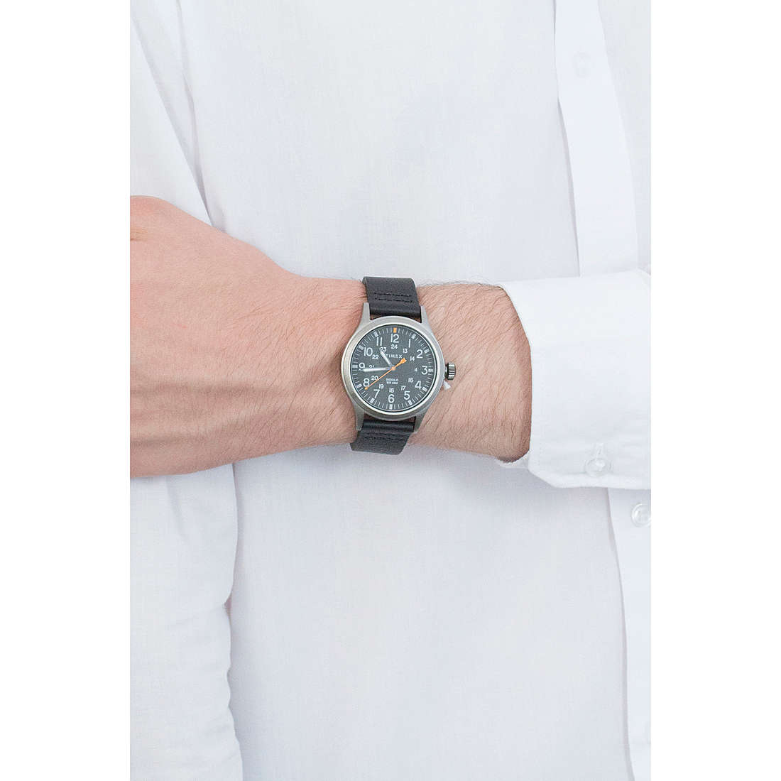 Timex only time Allied man TW2R46500 wearing