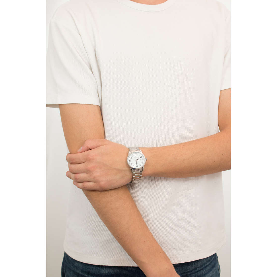 Timex only time Easy Reader man TW2R23300 wearing