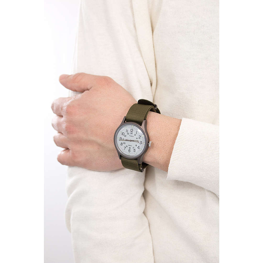 Timex only time Mk1 man TW2R37600 wearing