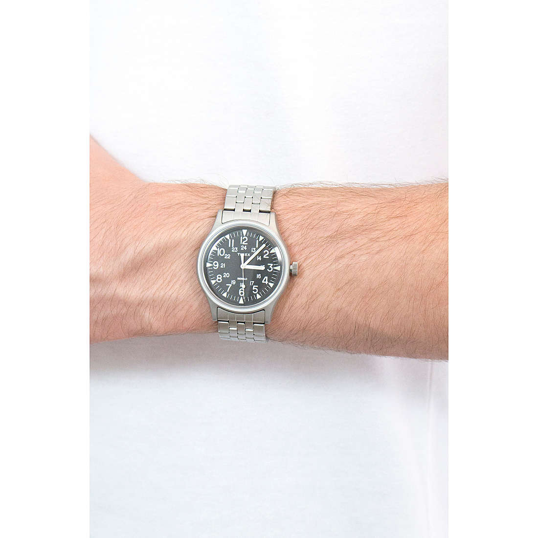 Timex only time Mk1 man TW2R68400 wearing