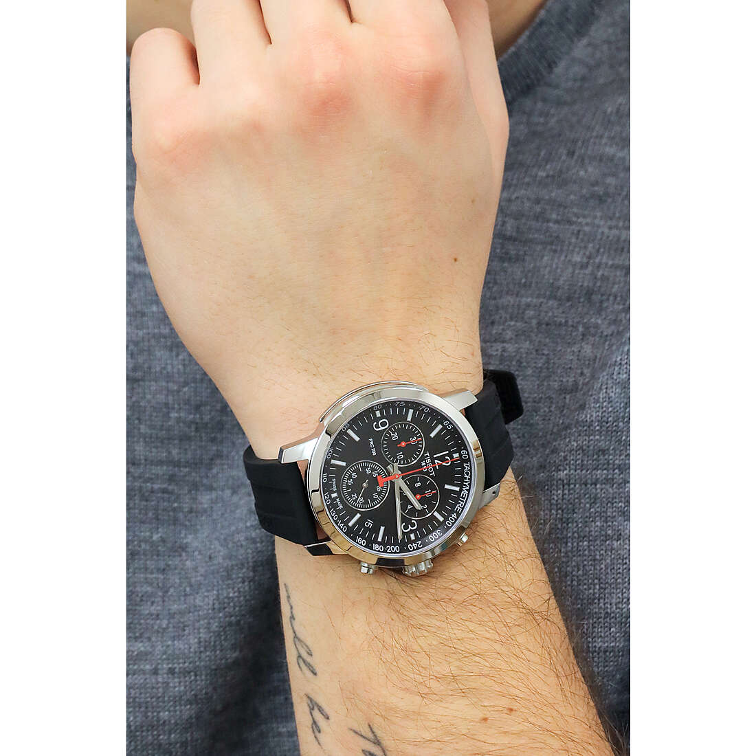 Tissot only time T-Sport man T1144171705700 wearing