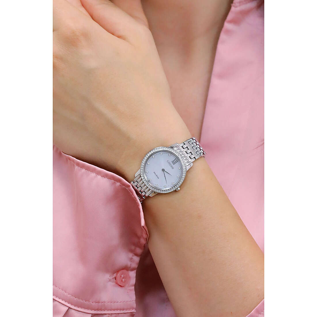 Citizen only time Lady woman EX1480-82A wearing