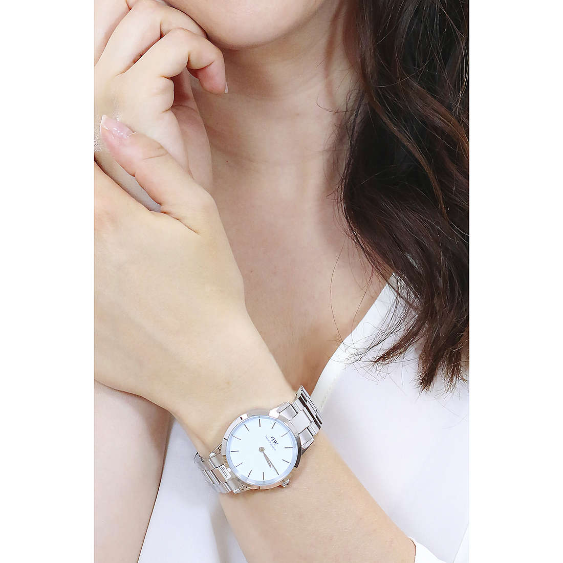 Daniel Wellington only time Iconic Link woman DW00100542 wearing