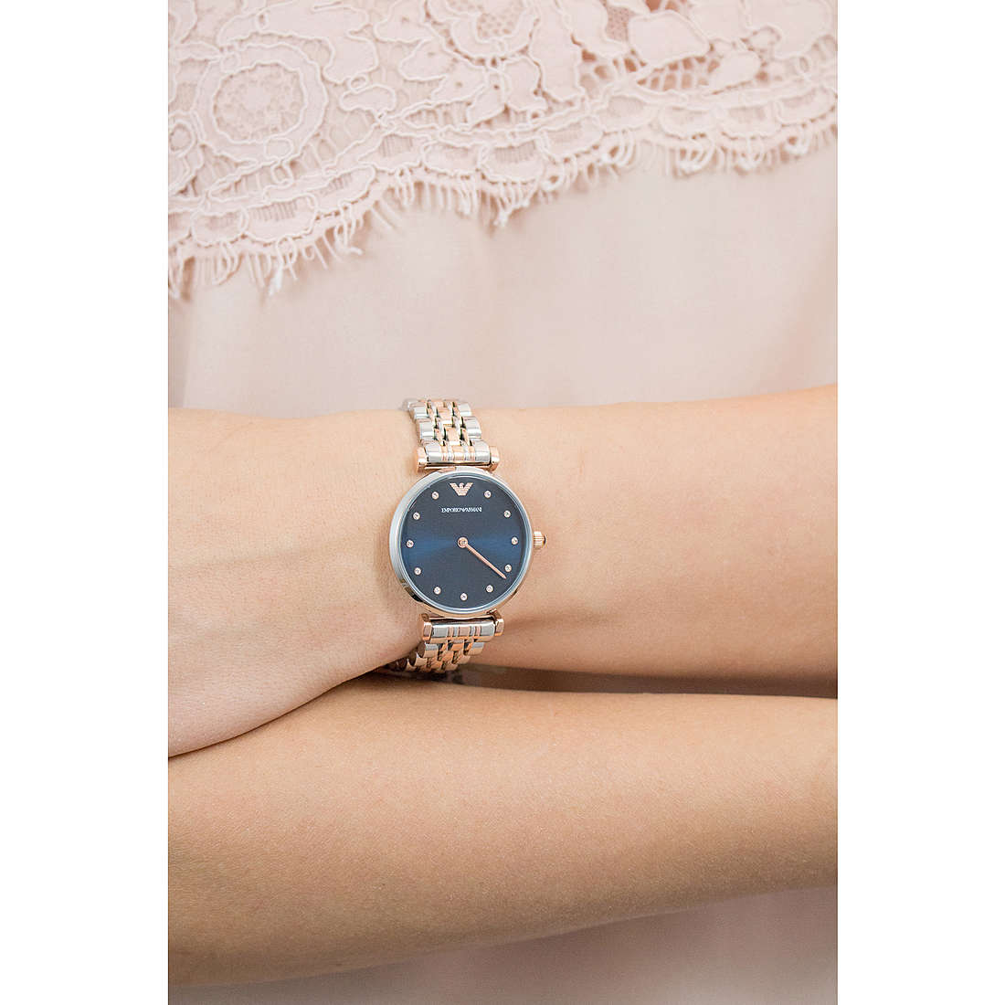 Emporio Armani only time woman AR11092 wearing