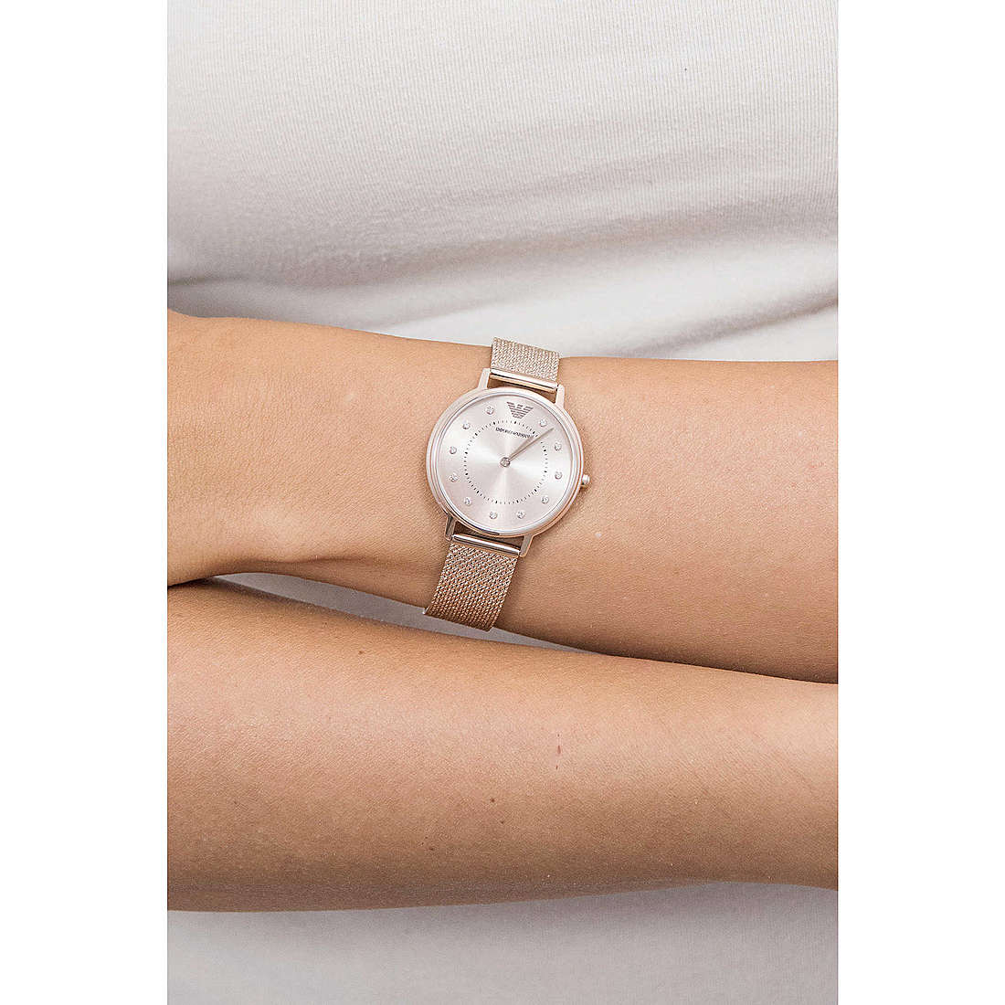 Emporio Armani only time woman AR11129 wearing