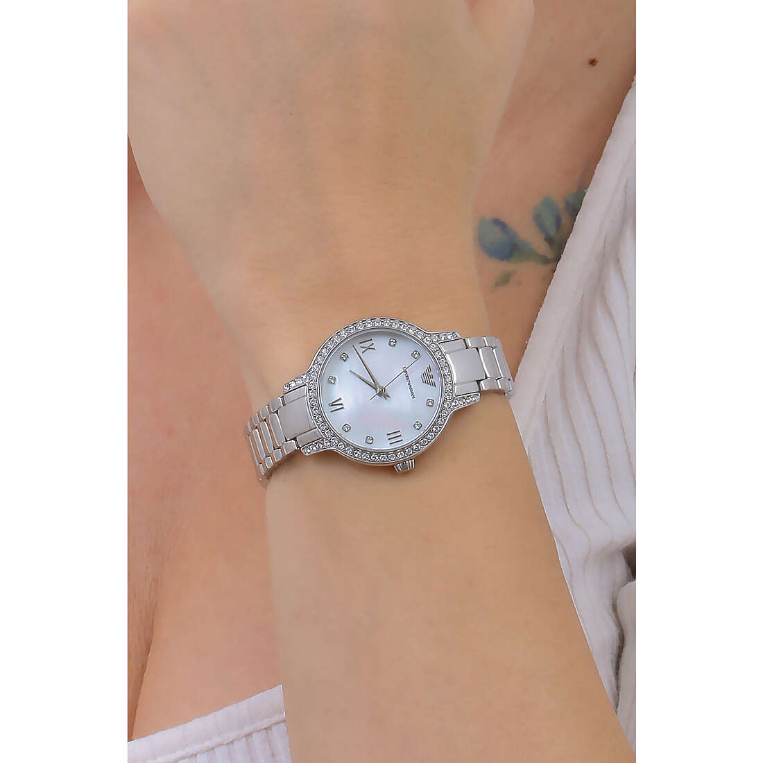 Emporio Armani only time woman AR11484 wearing