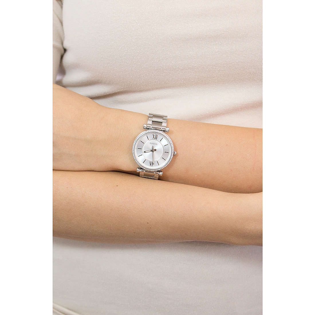 Fossil only time Carlie woman ES4341 wearing