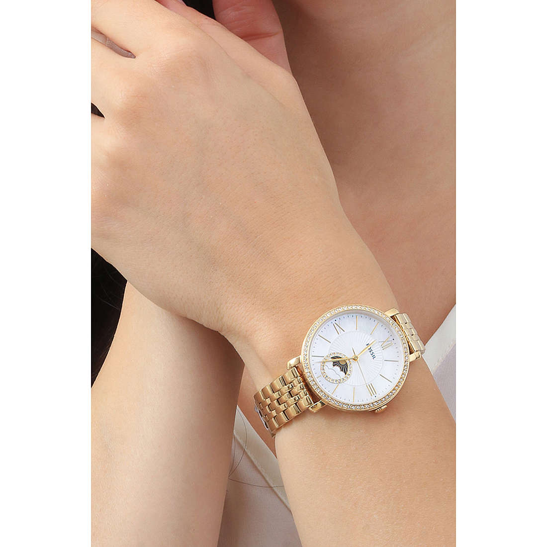 Fossil only time Jacqueline woman ES5167 wearing
