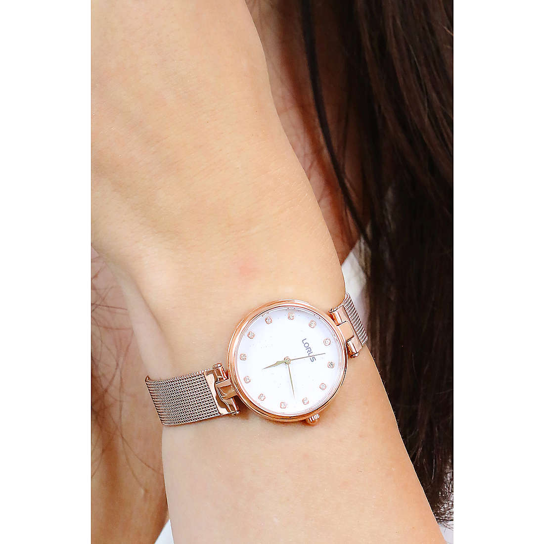 Lorus only time Classic woman RG238UX9 wearing