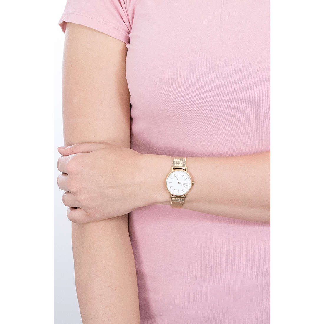 Skagen only time Signatur Slim woman SKW2693 wearing