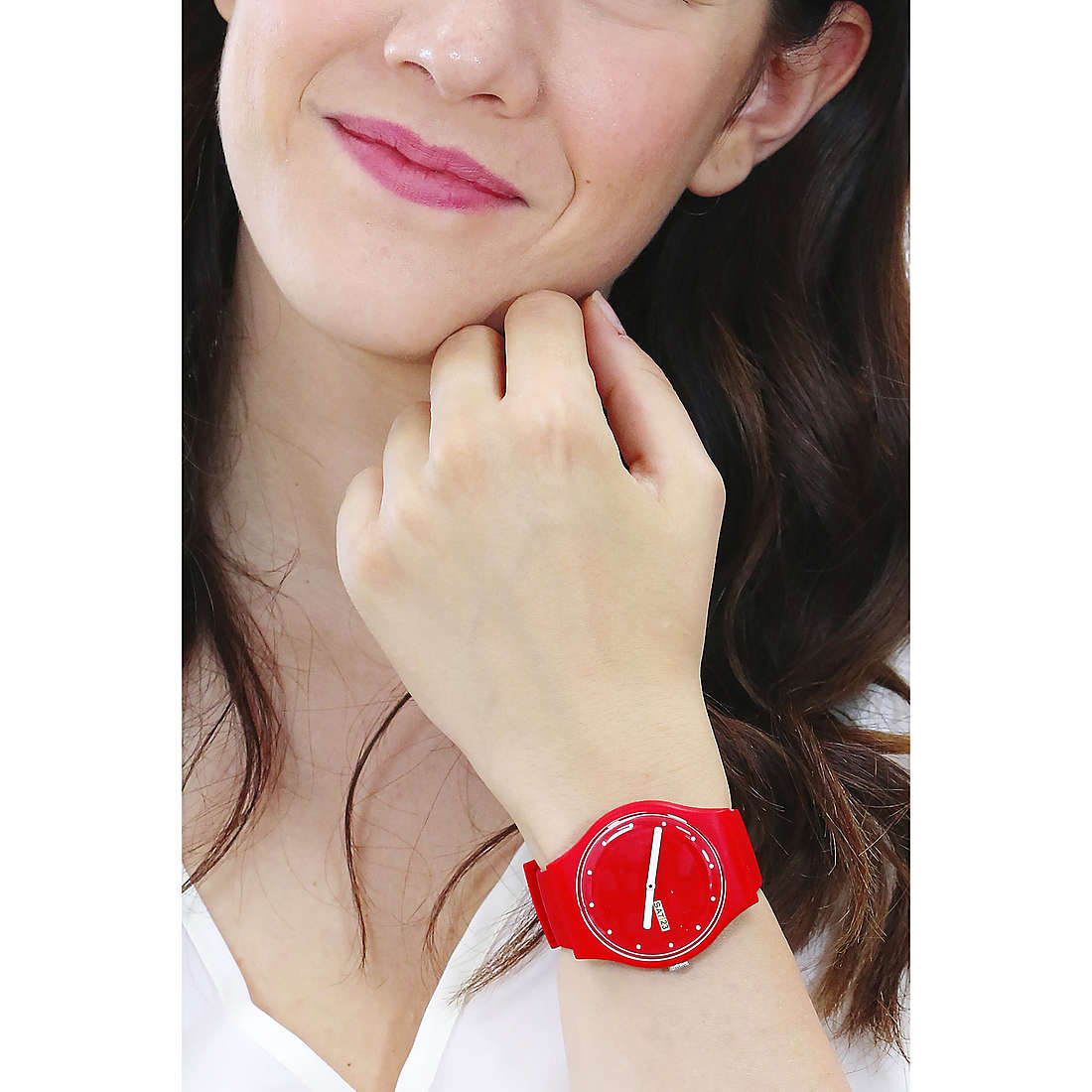 Swatch only time San Valentino woman SUOZ718 wearing