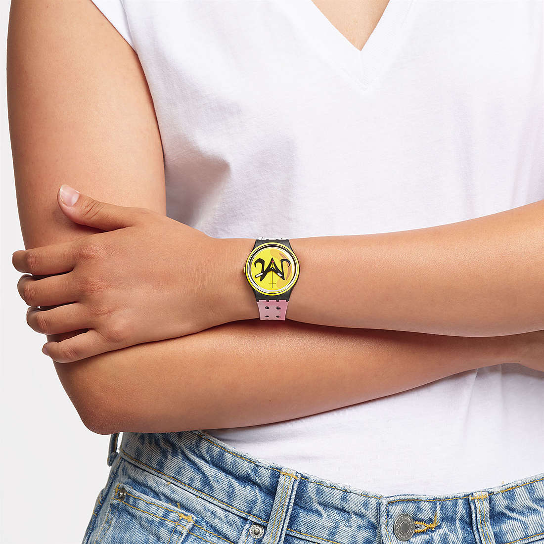 Swatch only time Swatch X DragonBall Z woman GZ358 wearing