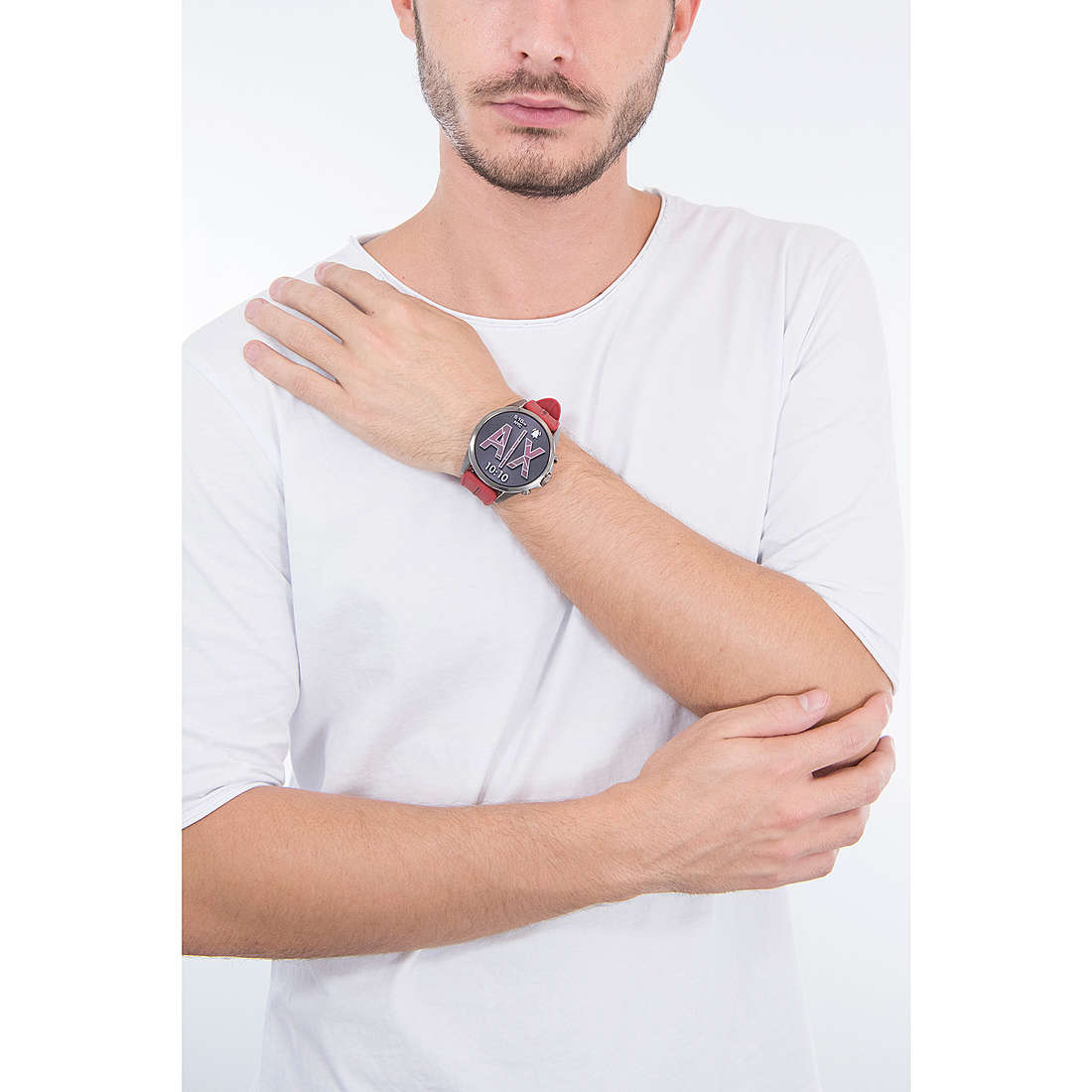 Armani Exchange Smartwatches man AXT2006 wearing