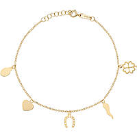 Amen bracelet woman Bracelet with 9 kt Gold Charms/Beads jewel AU9BRFOG