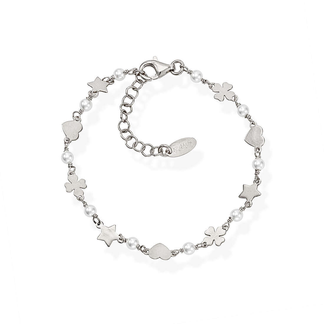 Amen Elegance bracelet woman Bracelet with 925 Silver Charms/Beads jewel BRCQSBP
