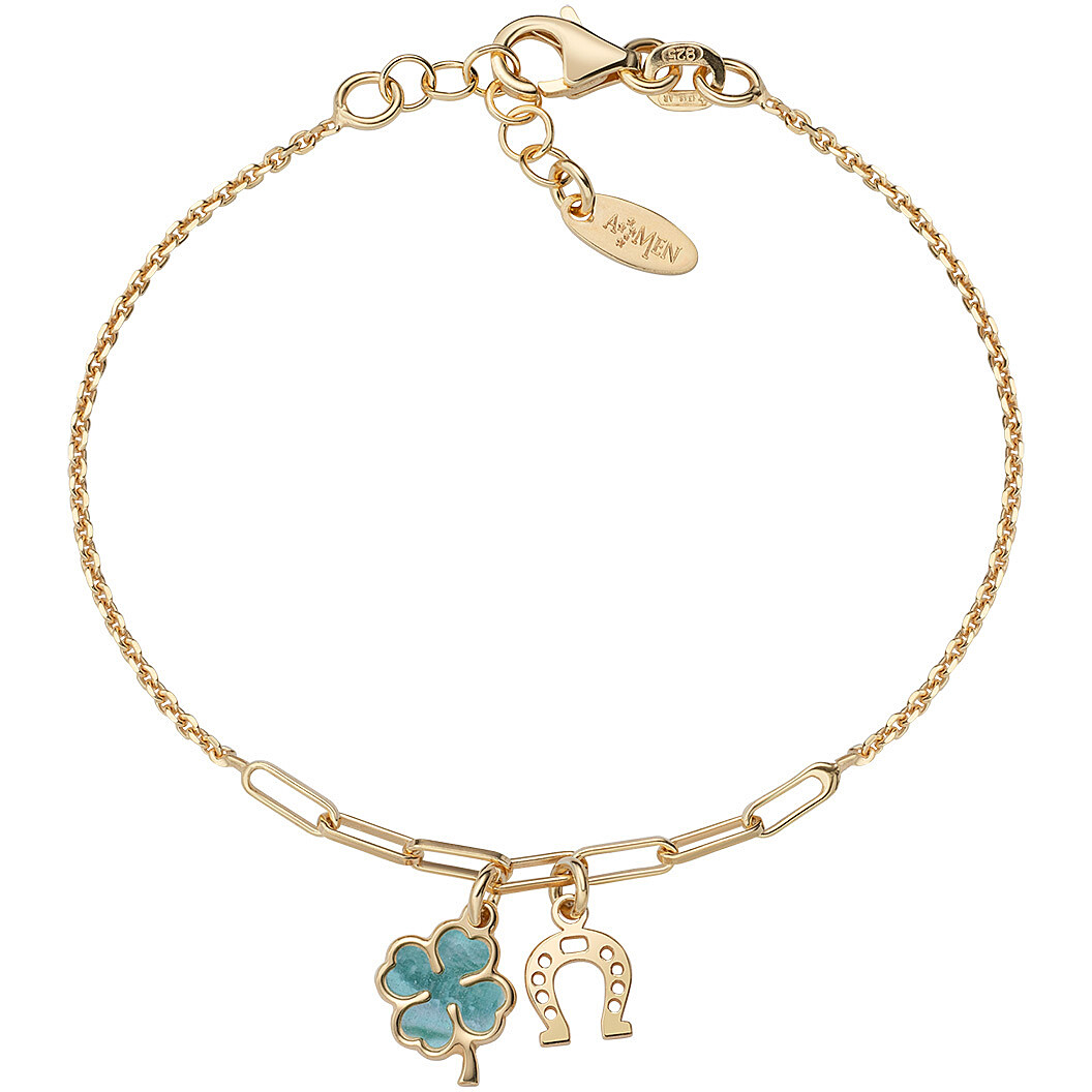 Amen Fantasy bracelet woman Bracelet with 925 Silver Charms/Beads jewel BRMPQUGVE