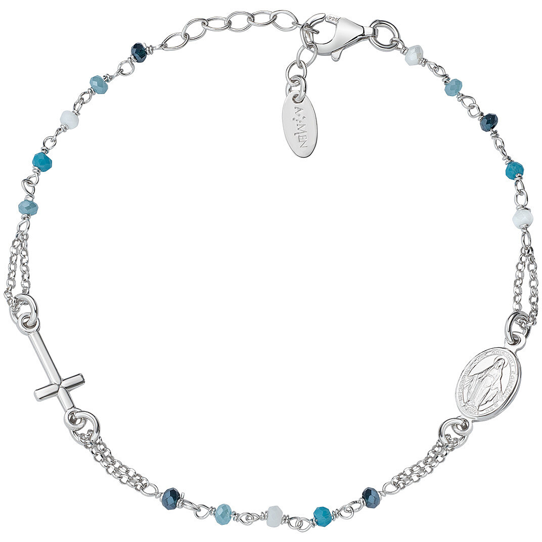 Amen Rosari bracelet woman Bracelet with 925 Silver With Beads jewel BRO25BMUB3