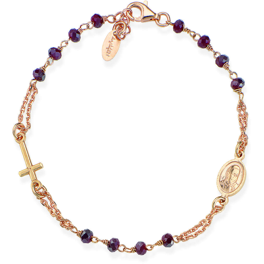 Amen Rosari bracelet woman Bracelet with 925 Silver With Beads jewel BRORA3