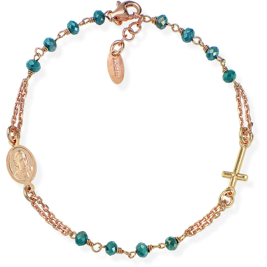 Amen Rosari bracelet woman Bracelet with 925 Silver With Beads jewel BRORP3