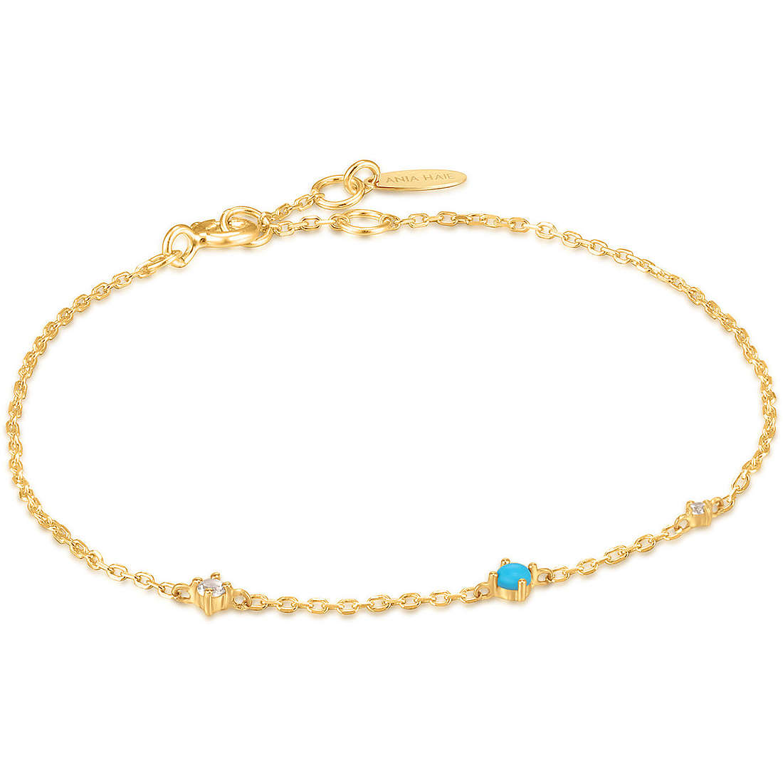 Ania Haie Gold Collection bracelet woman Bracelet with 14kt Gold Chain jewel BAU001-02YG