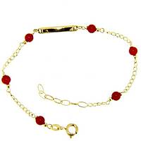 bracelet child With Beads 18 kt Gold jewel GioiaPura Oro 750 GP-S160527