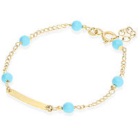 bracelet child With Beads 18 kt Gold jewel GioiaPura Oro 750 GP-S235442