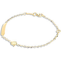 bracelet child With Plate 18 kt Gold jewel GioiaPura Oro 750 GP-S122606