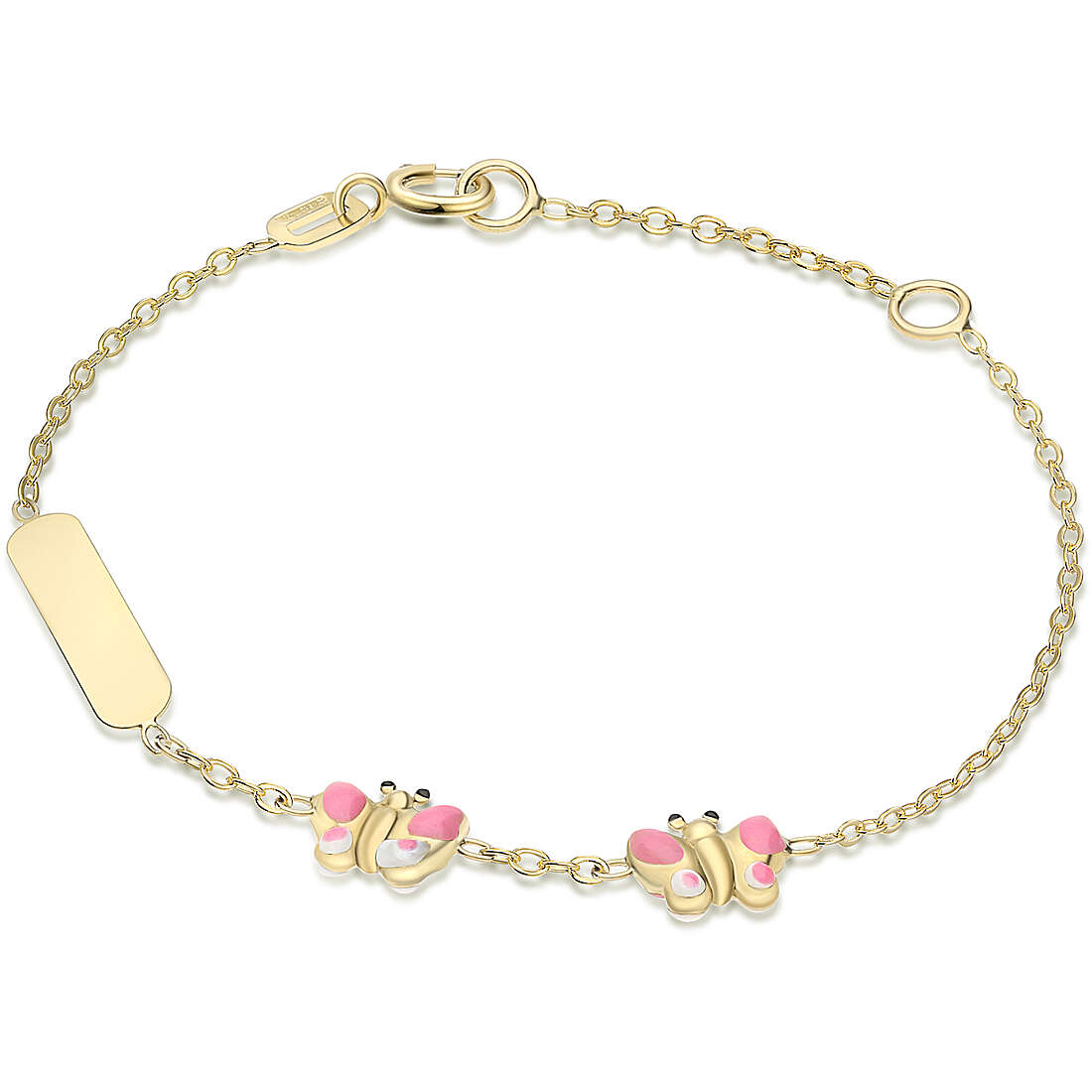 bracelet child With Plate 18 kt Gold jewel GioiaPura Oro 750 GP-S146413