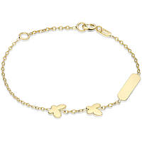 bracelet child With Plate 18 kt Gold jewel GioiaPura Oro 750 GP-S146426