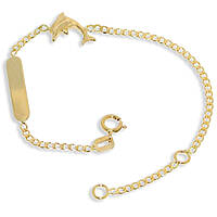 bracelet child With Plate 18 kt Gold jewel GioiaPura Oro 750 GP-S146427