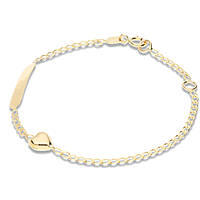 bracelet child With Plate 18 kt Gold jewel GioiaPura Oro 750 GP-S146430