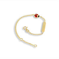 bracelet child With Plate 18 kt Gold jewel GioiaPura Oro 750 GP-S146467