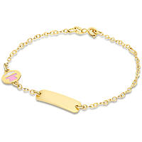 bracelet child With Plate 18 kt Gold jewel GioiaPura Oro 750 GP-S163703