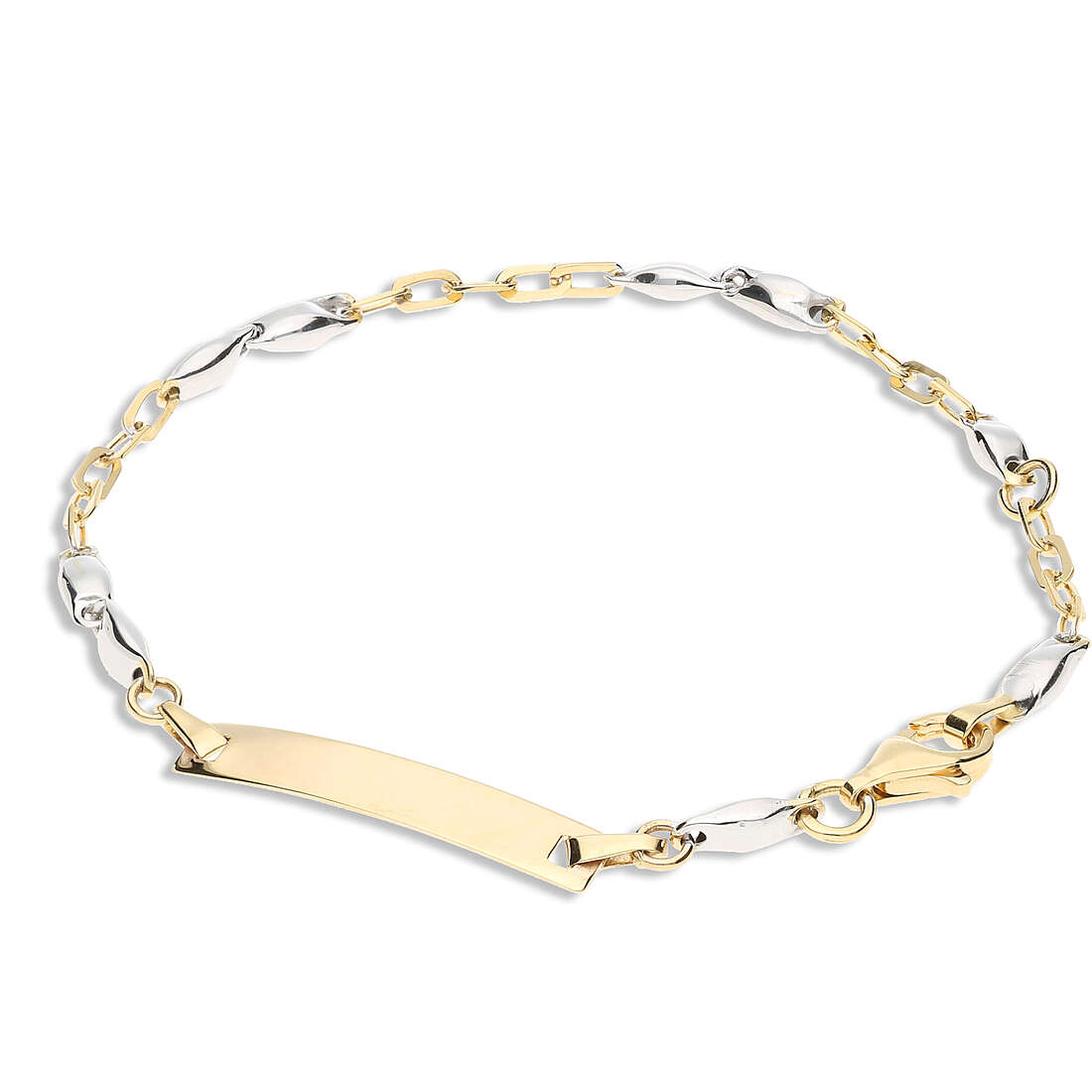 bracelet child With Plate 18 kt Gold jewel GioiaPura Oro 750 GP-S170579