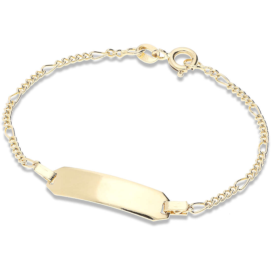 bracelet child With Plate 18 kt Gold jewel GioiaPura Oro 750 GP-S170768