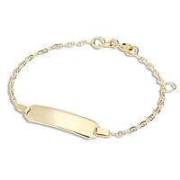bracelet child With Plate 18 kt Gold jewel GioiaPura Oro 750 GP-S170770