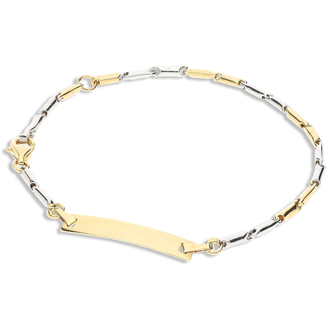 bracelet child With Plate 18 kt Gold jewel GioiaPura Oro 750 GP-S170854
