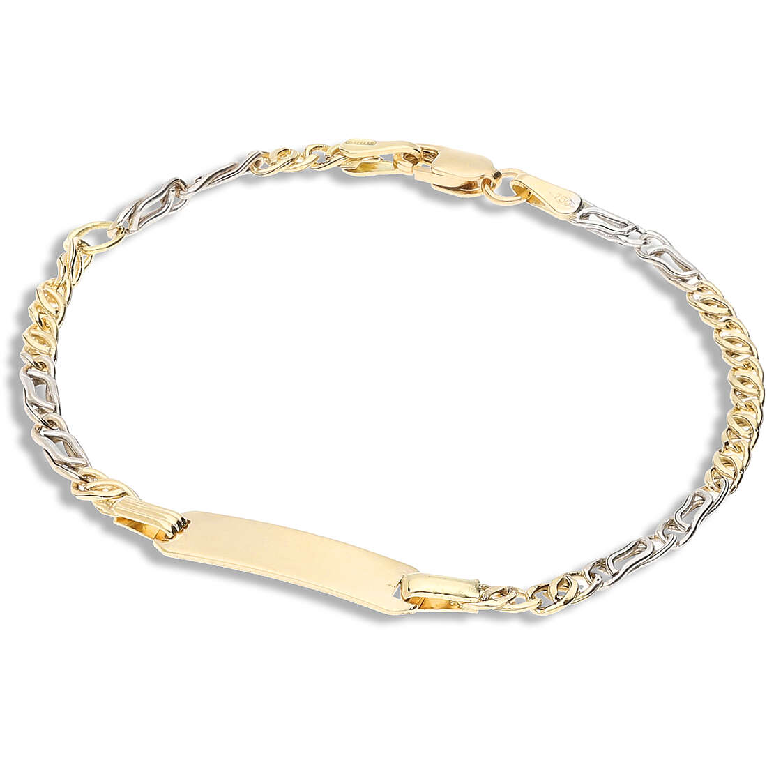 bracelet child With Plate 18 kt Gold jewel GioiaPura Oro 750 GP-S171409