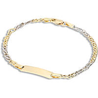 bracelet child With Plate 18 kt Gold jewel GioiaPura Oro 750 GP-S171409