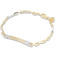 bracelet child With Plate 18 kt Gold jewel GioiaPura Oro 750 GP-S194107